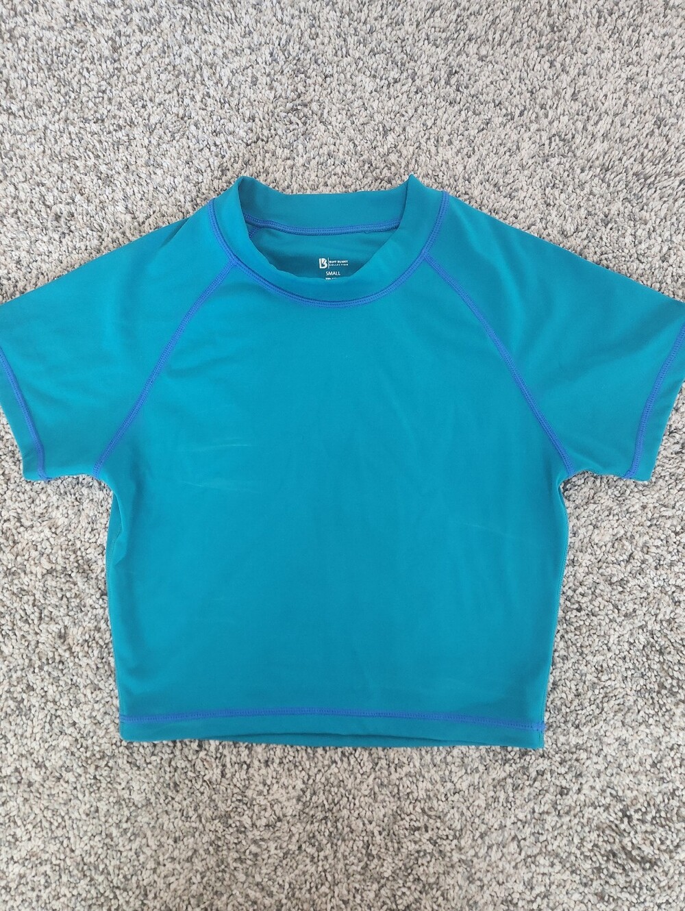 Buffbunny Small Surf & Turf Crop ~ Teal